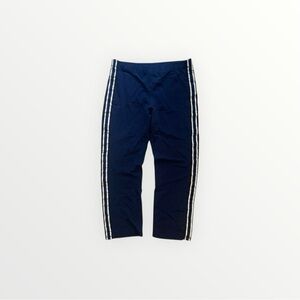 Vintage 1980s L.L. Bean Dark Blue Women’s Joggers with White Stripes Size M